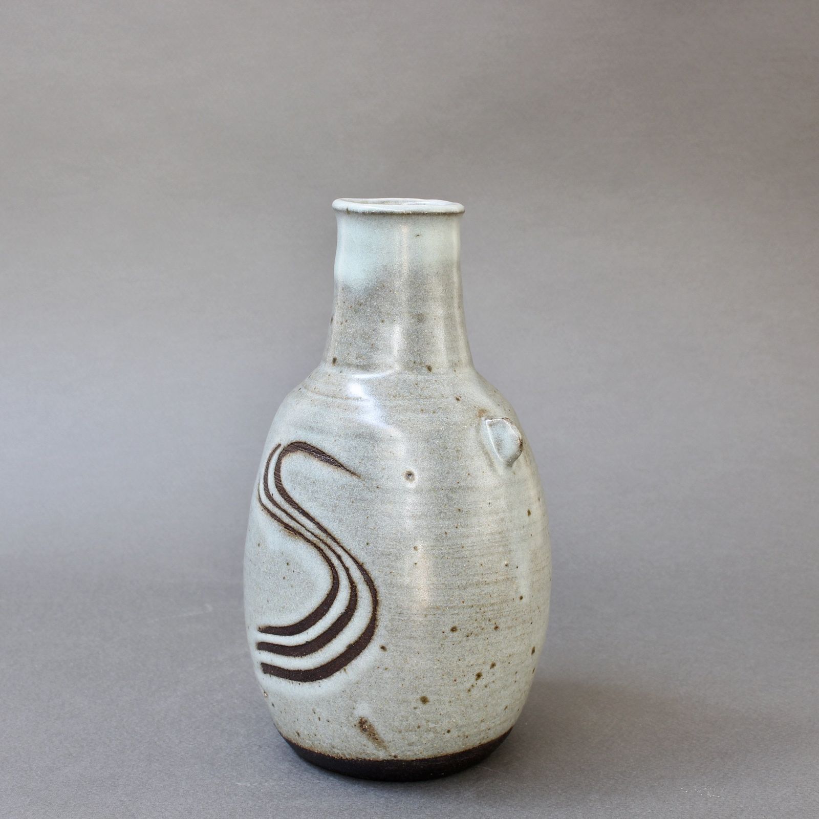 Japanese Style Ceramic Vase With Lugs By Janet Leach (1981) photo Home Decor