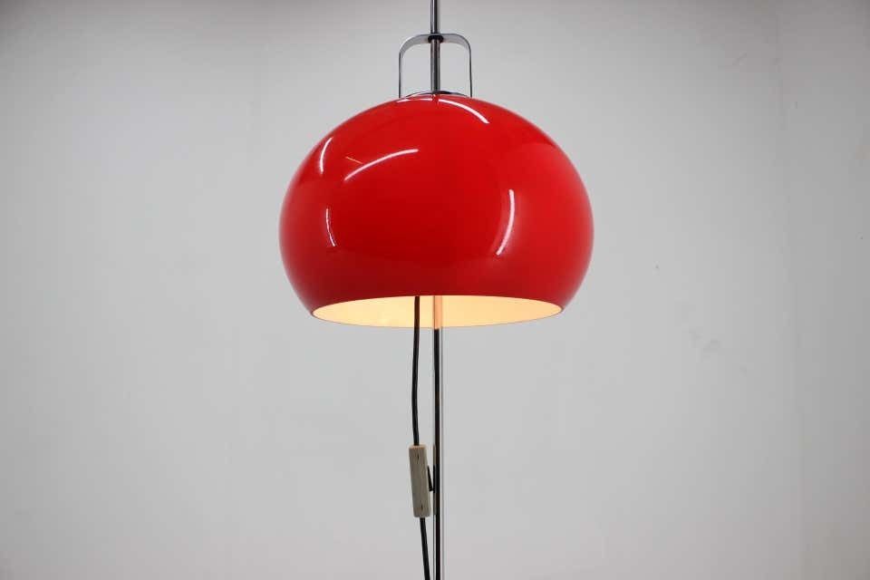 Midcentury Design Floor Lamp Meblo, By Harvey Guzzini, 1970s photo furniture