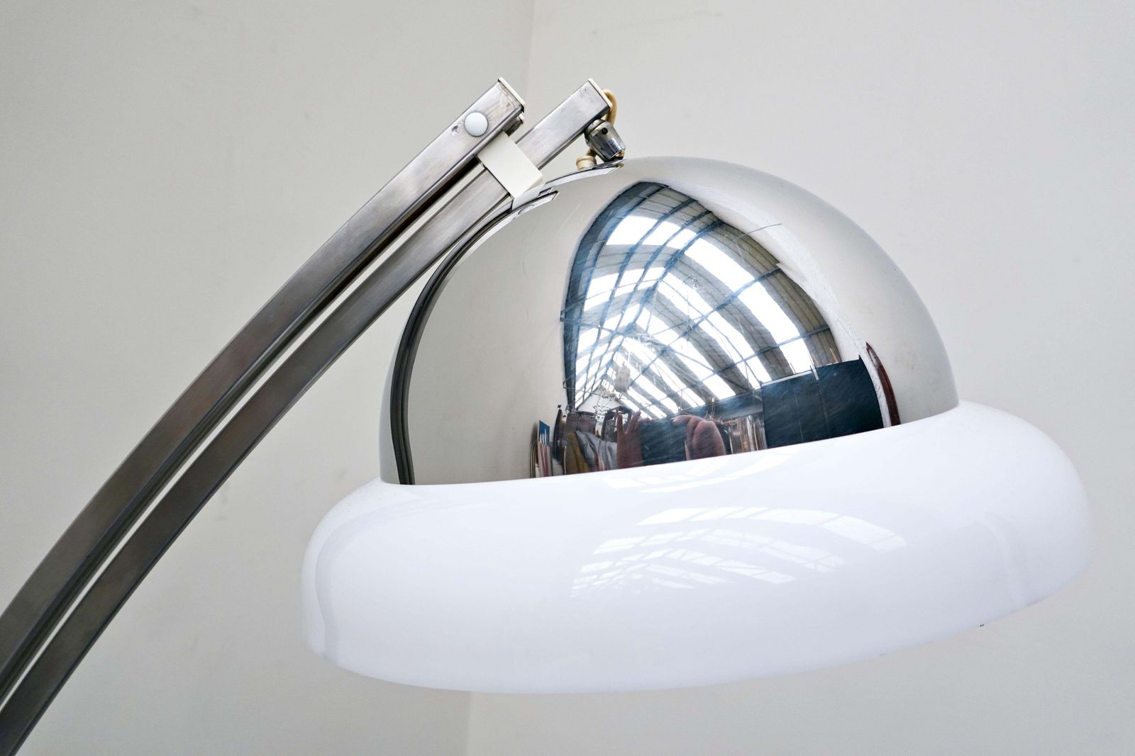 Italian Adjustable Arc Floor Lamp By Goffredo Reggiani, 1960s photo Lighting