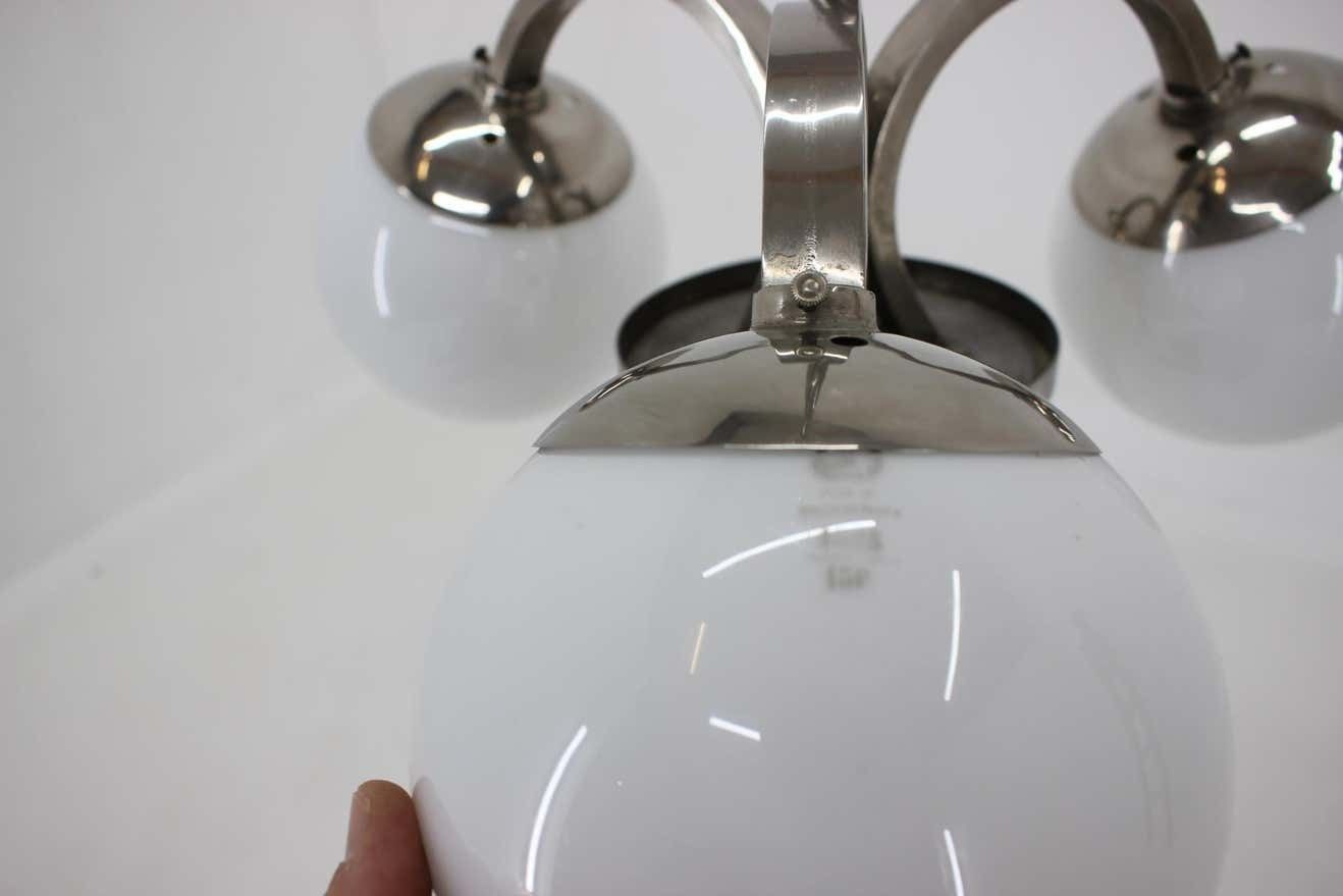 Art Deco Bauhaus Chrome Pendant   1930s photo Lighting