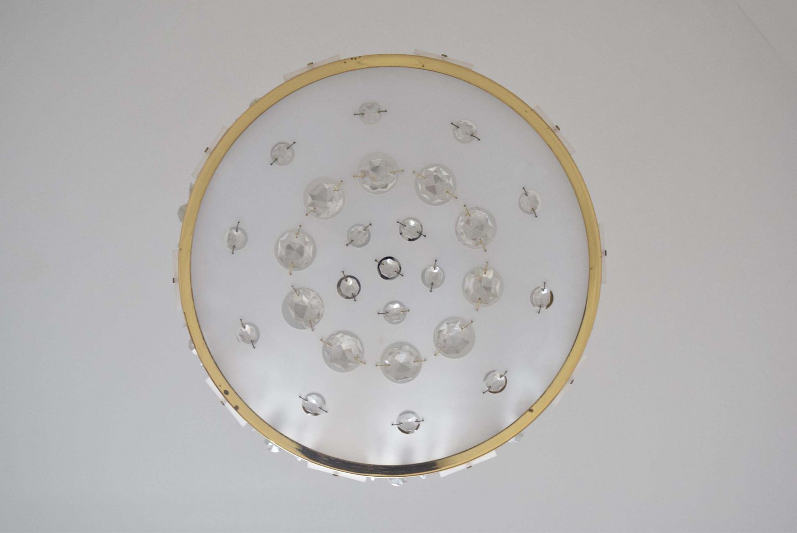 Mid Century Chandelier By Jablonecke Sklarny Novy Bydzov, 1970’s. photo Lighting