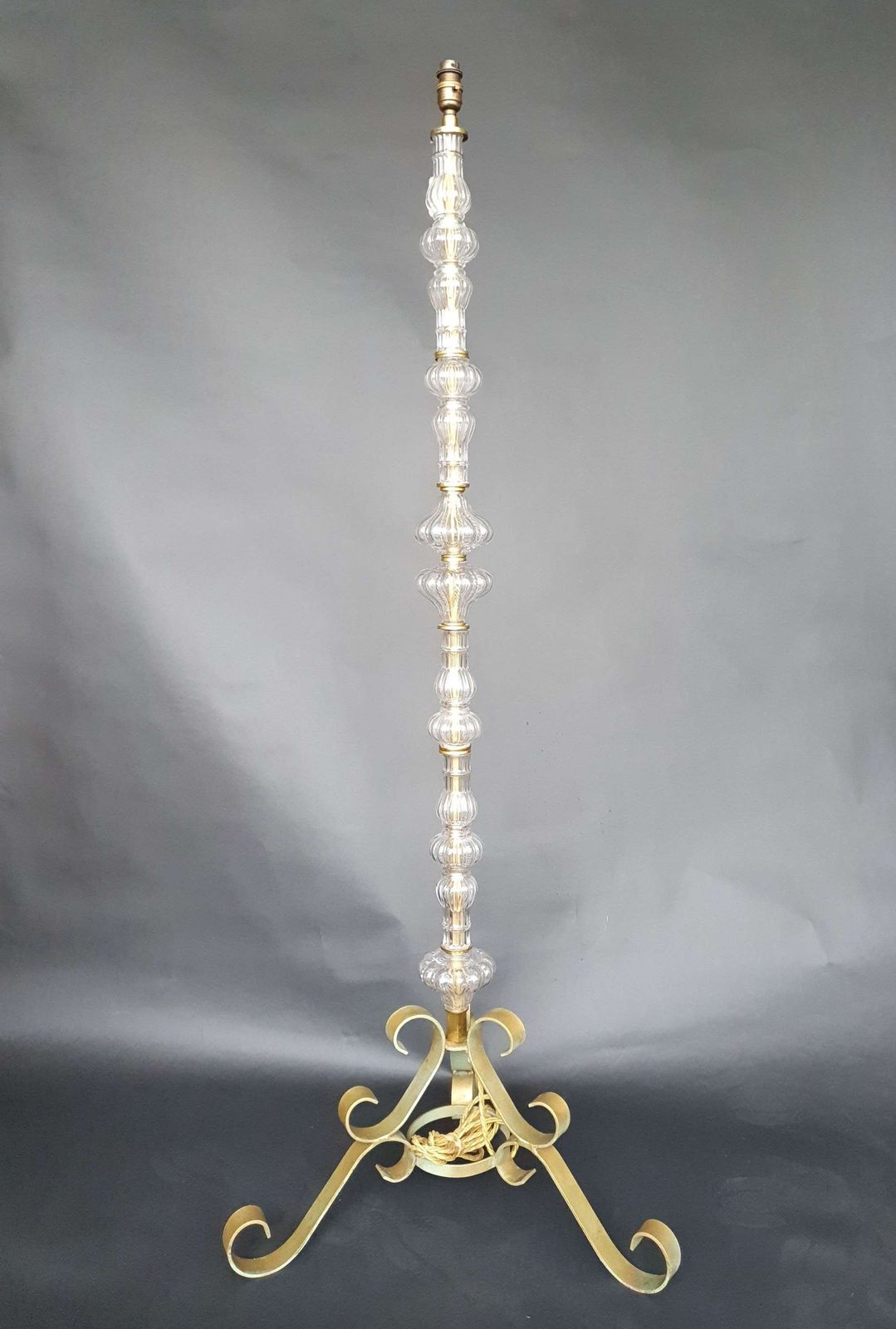French Floor Lamp, Glass photo furniture