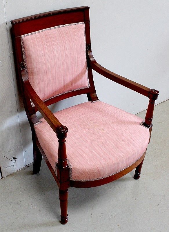 Pair Of Mahogany Armchairs, Consulate Period Early, 19th Century photo 2997.3