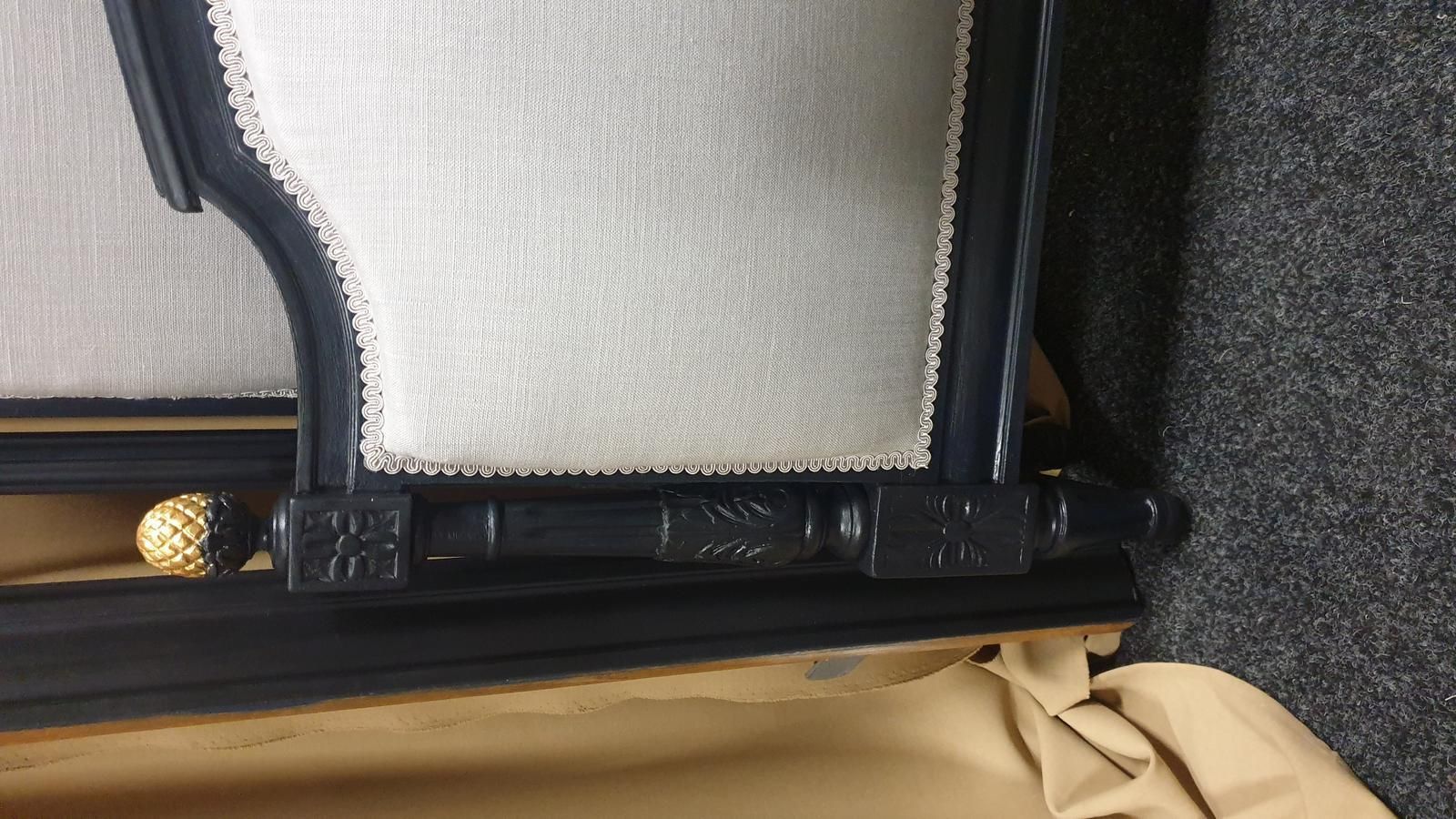 French Painted Double Bed photo for sale