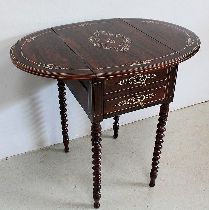 Small Table With Shutters, Napoleon III Period Mid 19th Century photo for sale