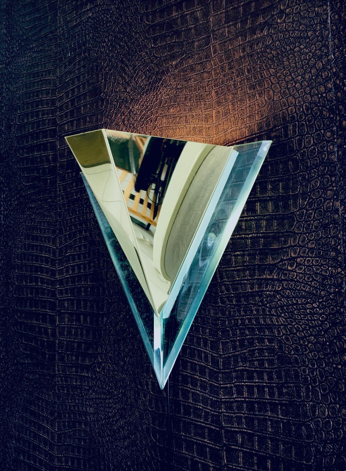 Postmodern Design Triangular Wall Lamp By Landia, Germany 1990s