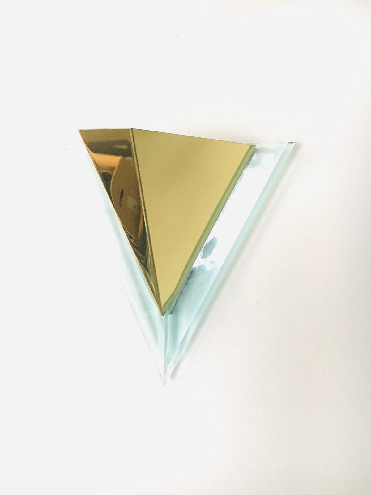 Postmodern Design Triangular Wall Lamp By Landia, Germany 1990s photo vintage