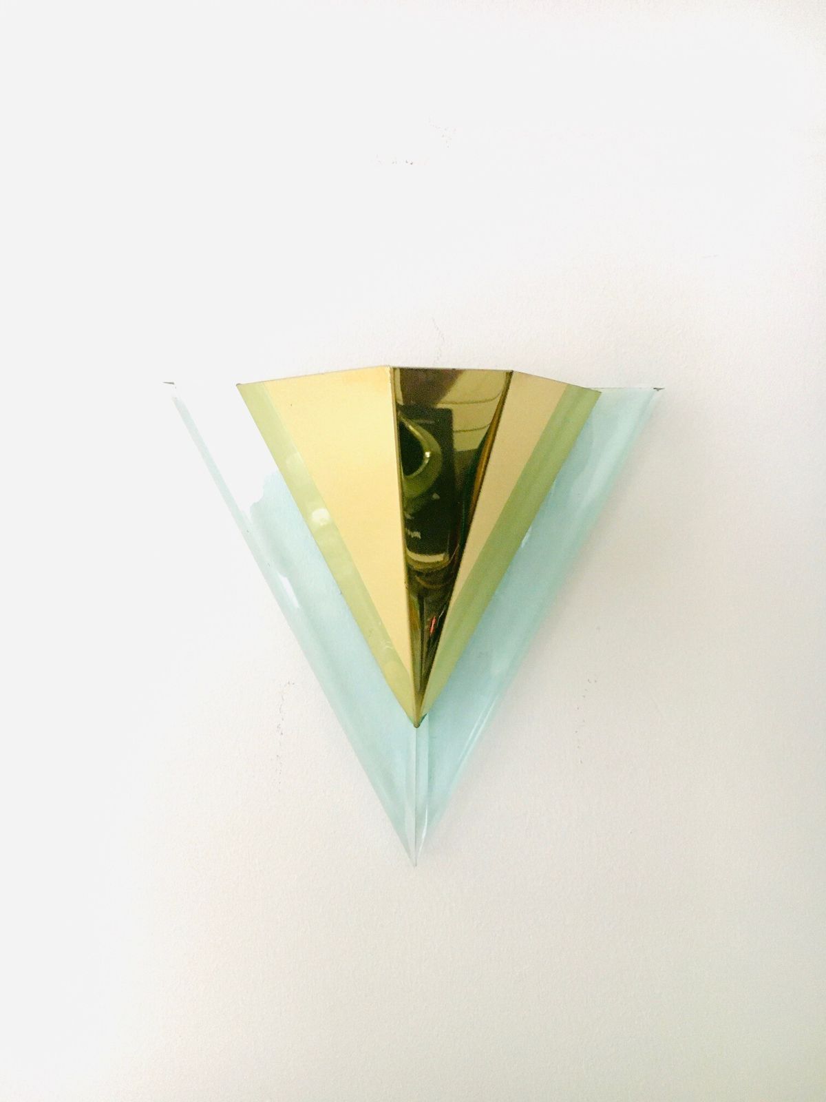 photo buy Postmodern Design Triangular Wall Lamp By Landia, Germany 1990s
