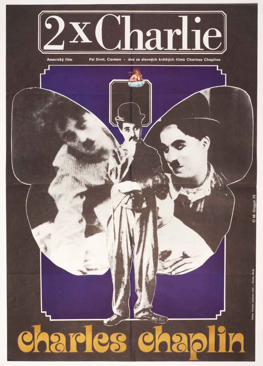 Movie Poster, 2 X Charlie, Milan Grygar, 1975