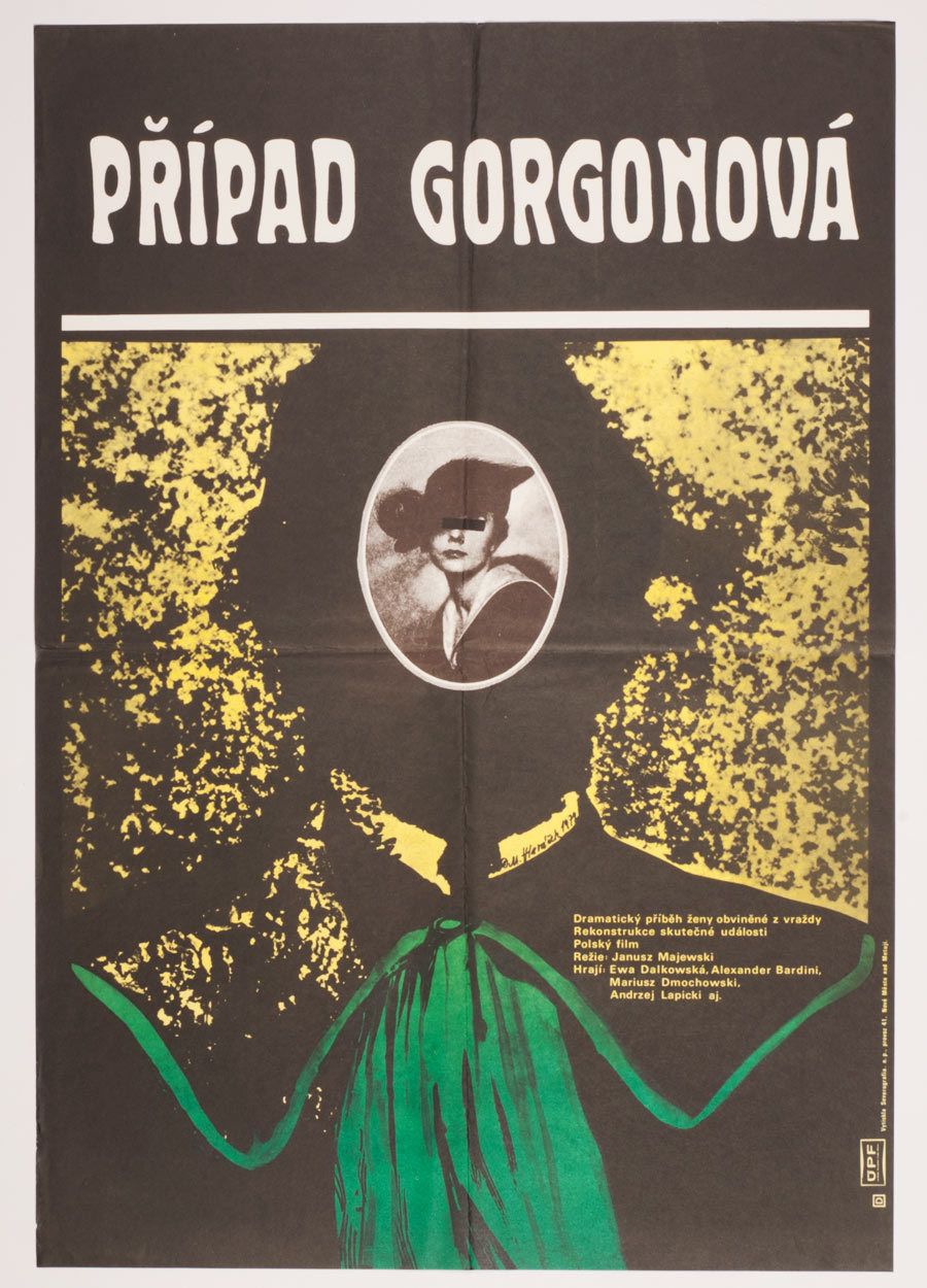 Movie Poster, The Gorgon Case, Miroslav Hlaváček, 1979