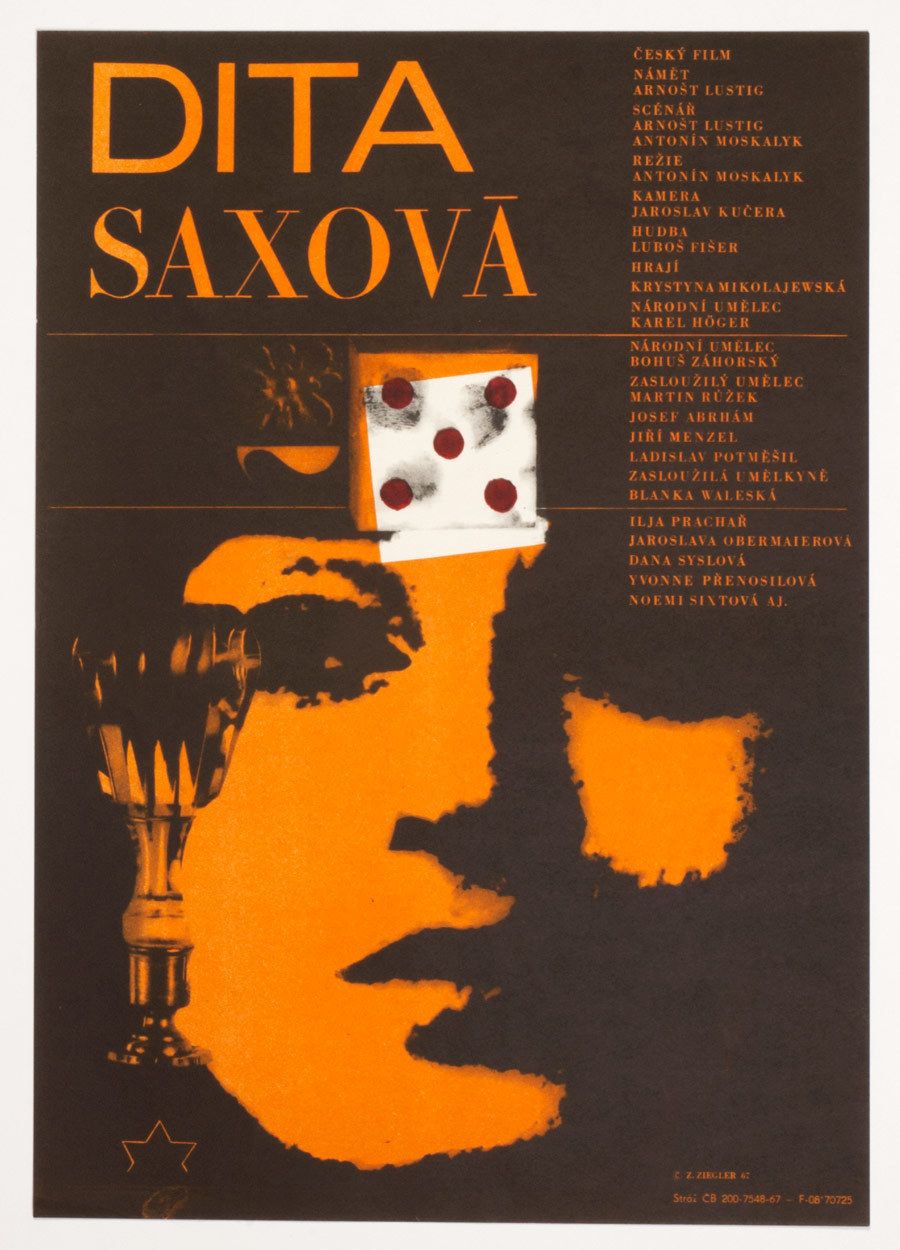 Movie Poster, Dita Saxová, Zdeněk Ziegler, 1967