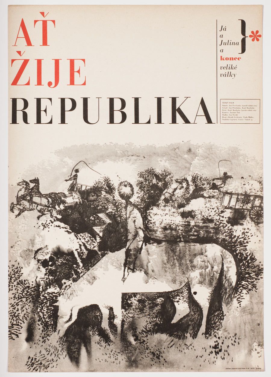 Movie Poster, Long Live The Republic, Zdeněk Ziegler, 1965