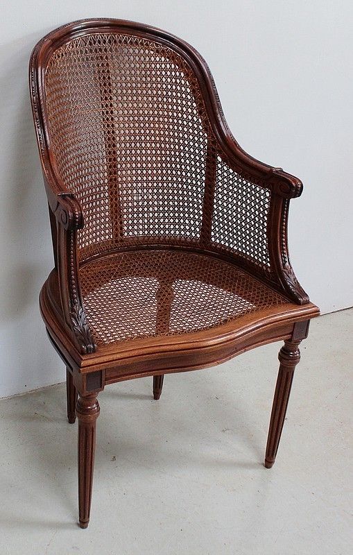 Suite Of Mahogany Armchairs, Louis XVI Style Early 20th Century photo Furniture