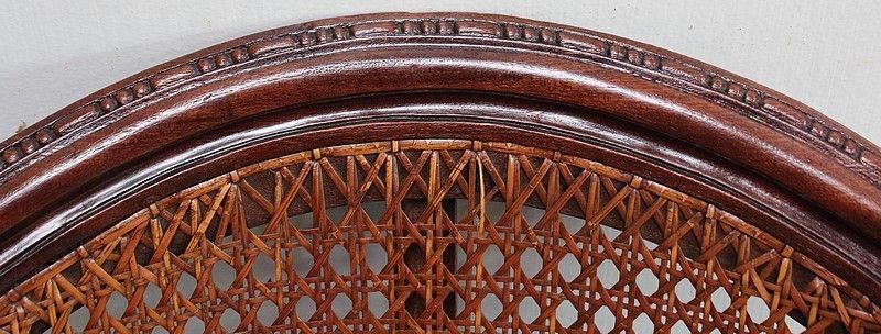 Suite Of Mahogany Armchairs, Louis XVI Style Early 20th Century photo vintage