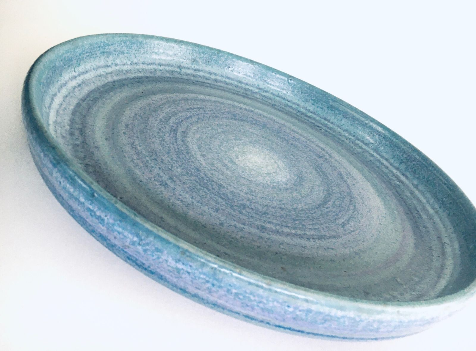 Studio Art Pottery Groot Bord/Schaal Van Mobach, Nederland Jaren 1990 photo vinterior