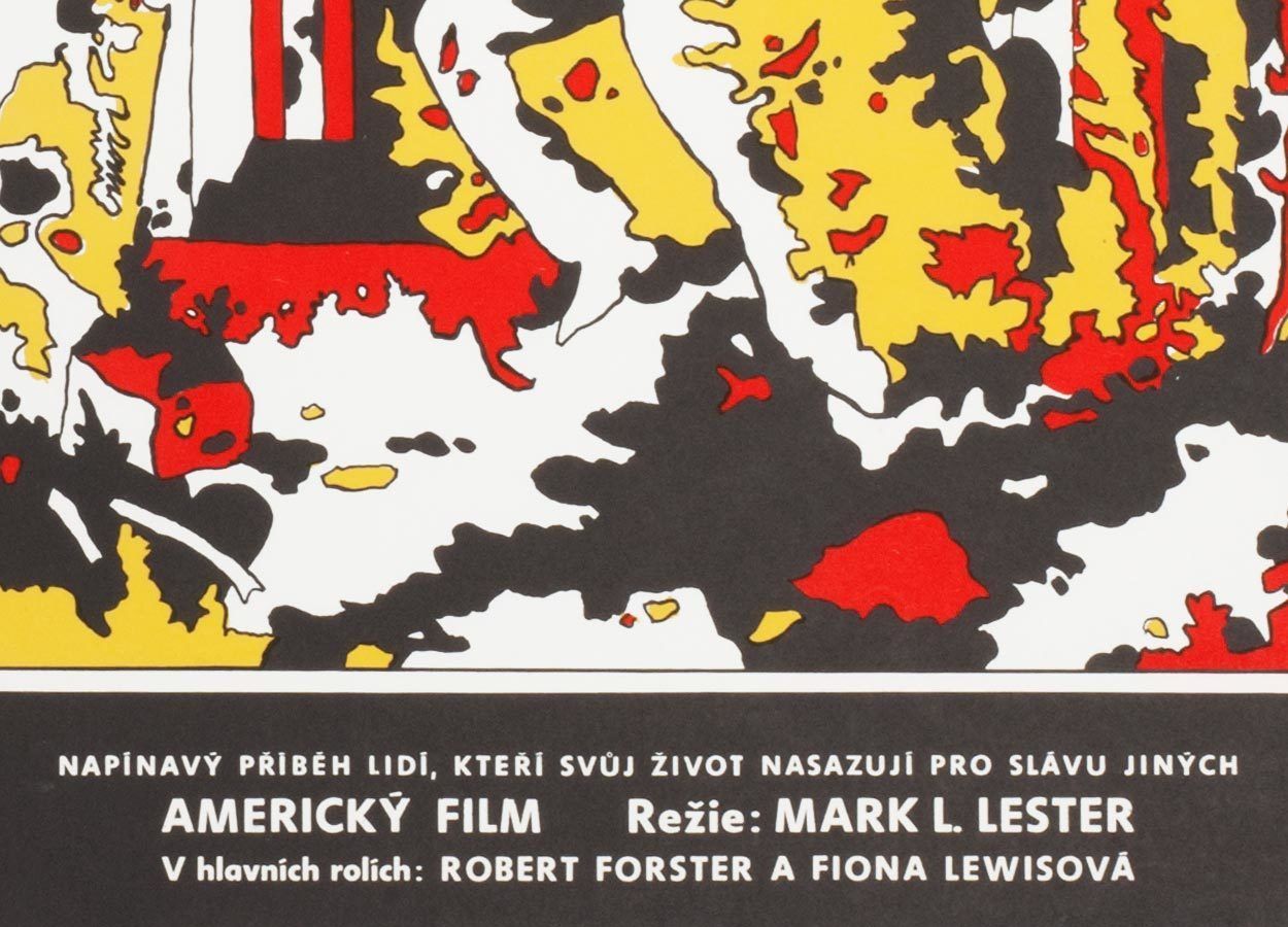 Original Film Poster, Stunts, Jan Antonín Pacák, 1978, Genuine Czech Vintage Print photo for sale
