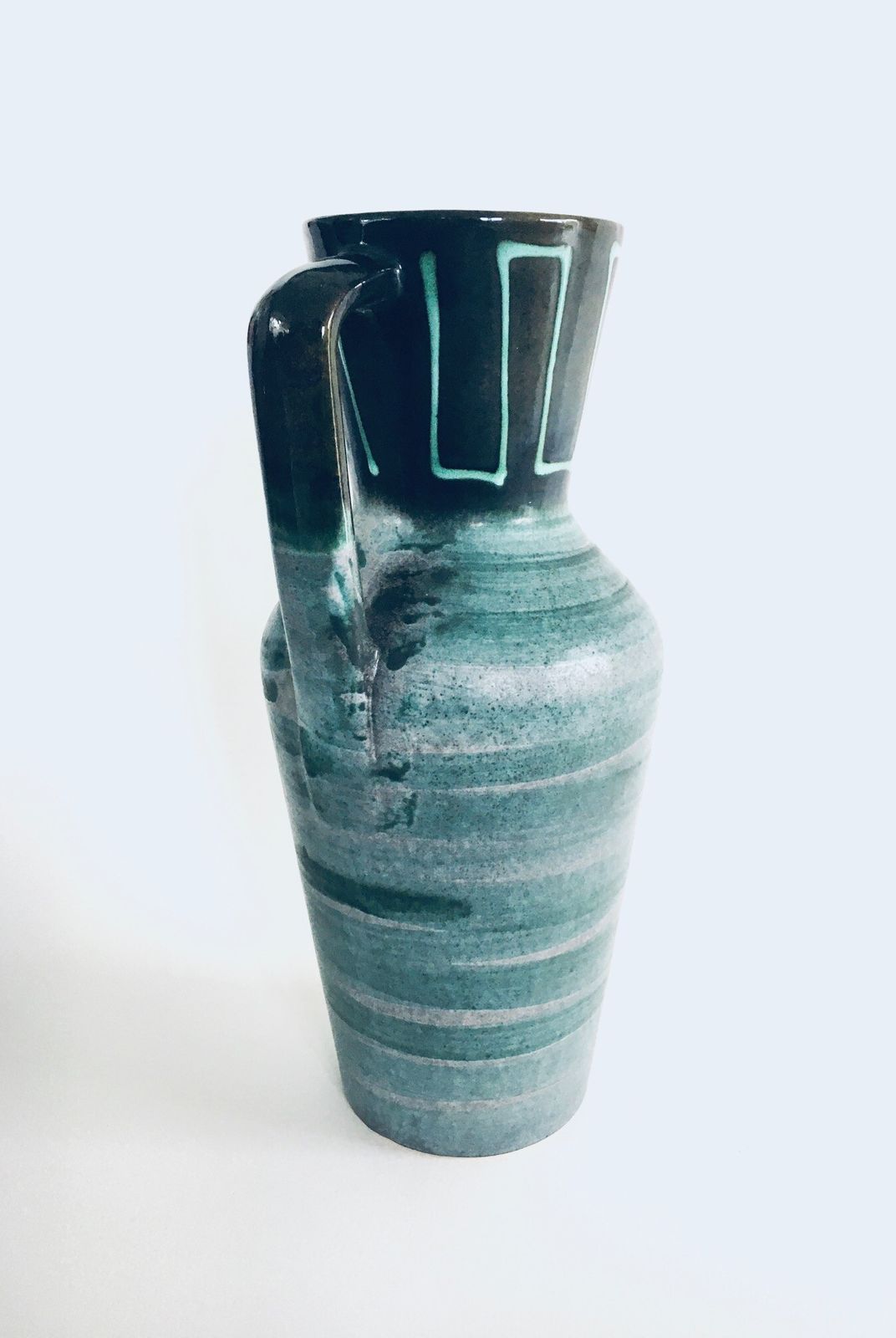 Midcentury Modern Studio Pottery Vase Set By Scheurich, West Germany 1960s photo 250.48
