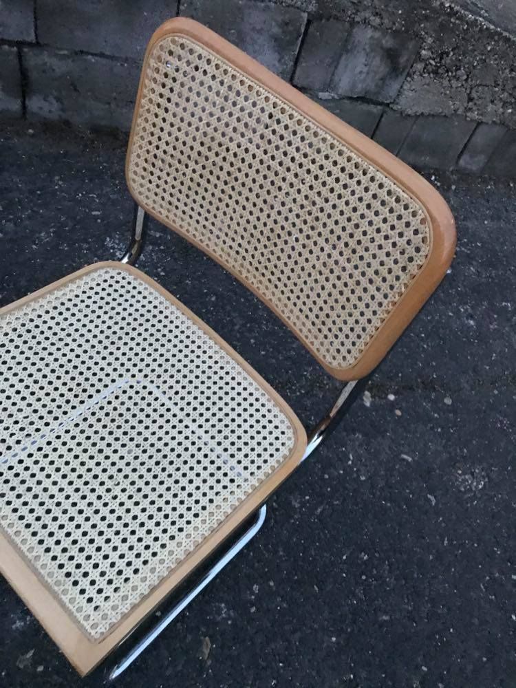 4 Mid Century Modern Cesca Chairs By Marcel Breuer photo 1450.0