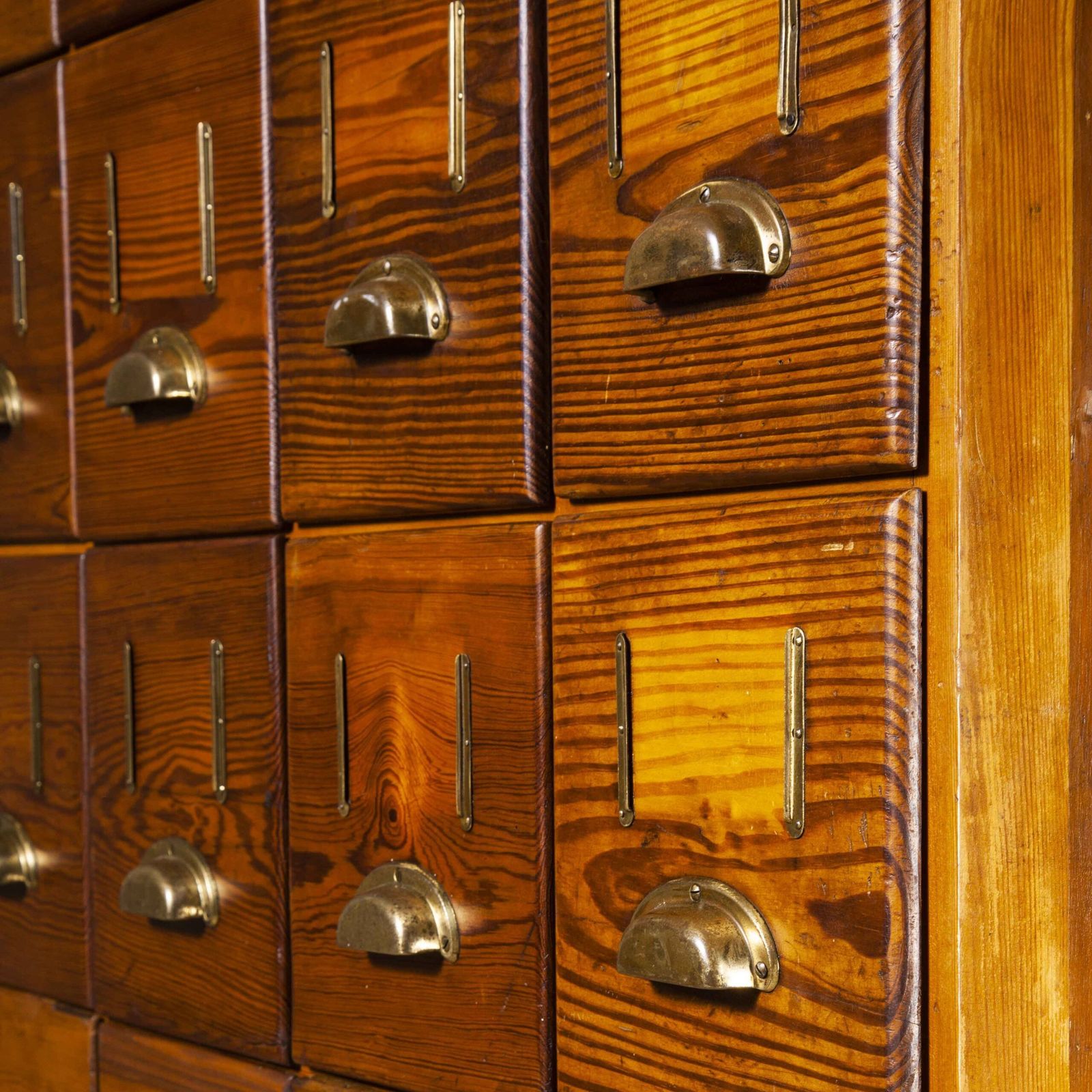 Furniture 1940s Tall Chest Of Drawers – Bank Of Drawers – Twenty Eight Drawers photo