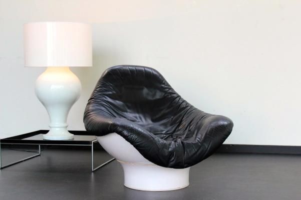 Extra Large White Floor Lamp, 1990s photo for sale