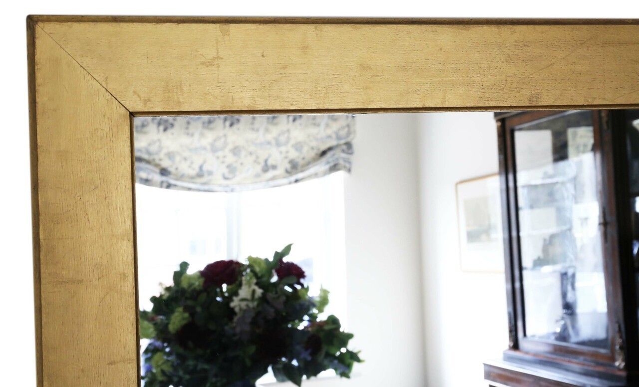 Very Large Gilt Late 19th Century Gilt Wood Overmantle Or Wall Mirror photo furniture