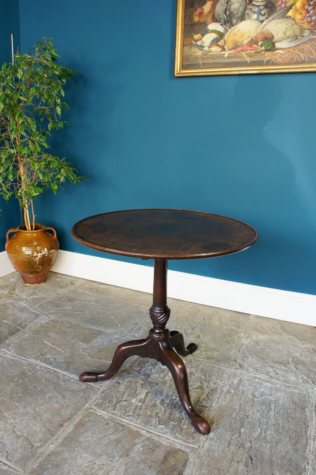 18th Century Mahogany Tripod Table photo furniture
