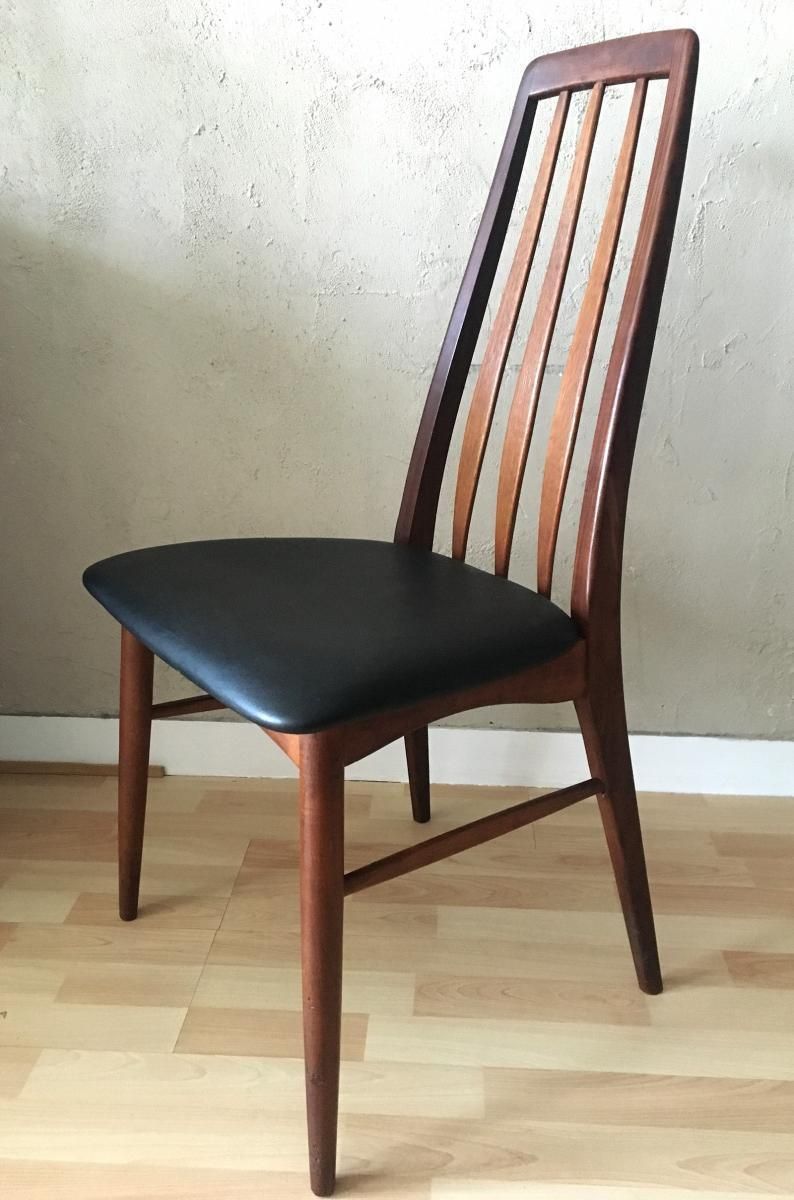 Mid Century Eva Teak Dining Chair By Niels Koefoed For Koefoeds Hornslet photo vintage