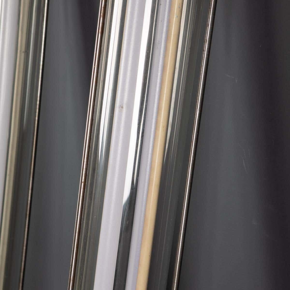 20th Century Polished Aluminium & Steel Industrial Strip Lights photo vintage