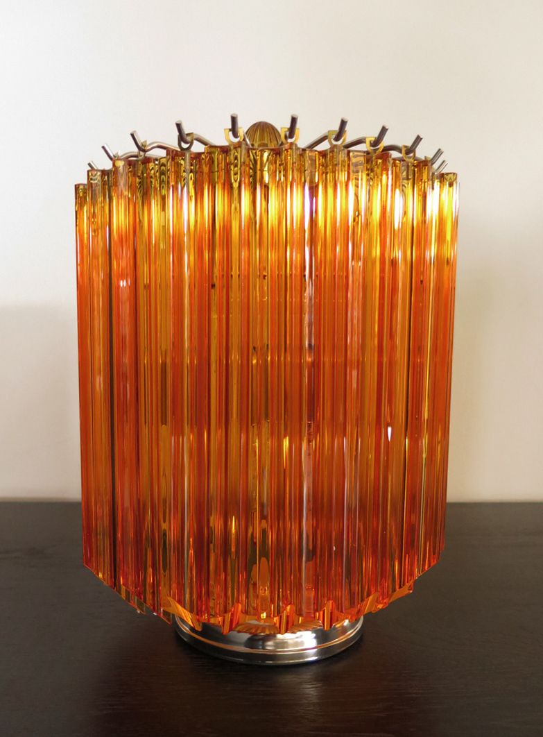 photo for sale Amber Quadriedri Table Lamp Venini Style