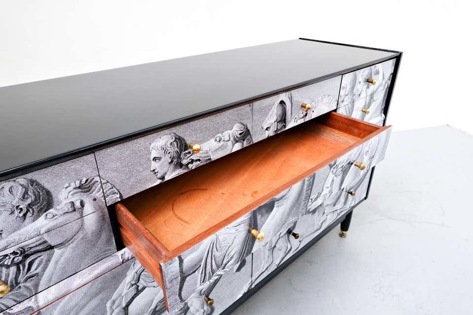 photo furniture Mid Century Modern Italian Neo Classical Scene Chest Of Drawers