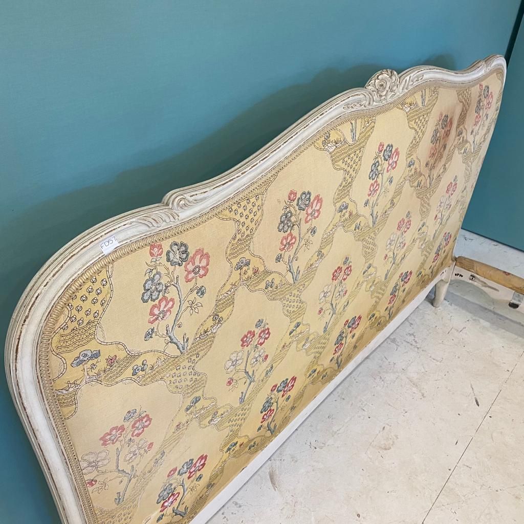 Kingsize 5'6"  French Antique Upholstered Bed   Extra Long photo for sale