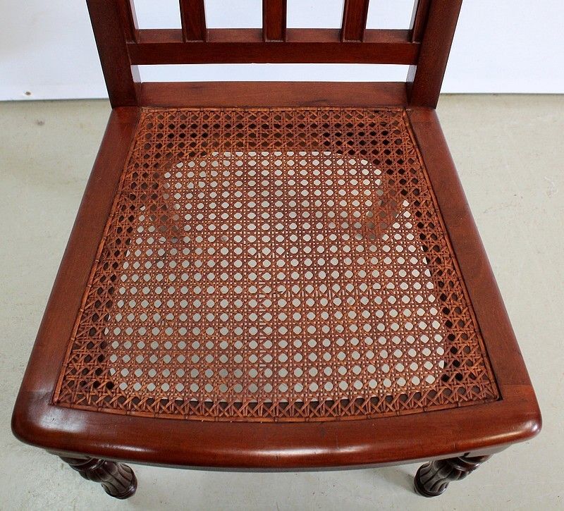 photo vinterior Rare Suite Of 6 Mahogany Chairs, Restoration Period, Early 19th Century