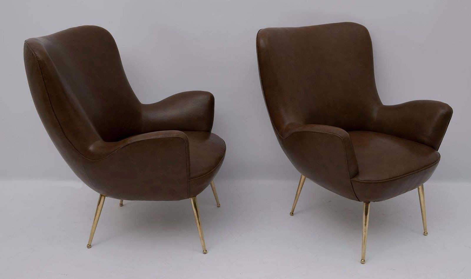 Pair Of Mid Century Modern Italian Design Armchairs, 1950s
