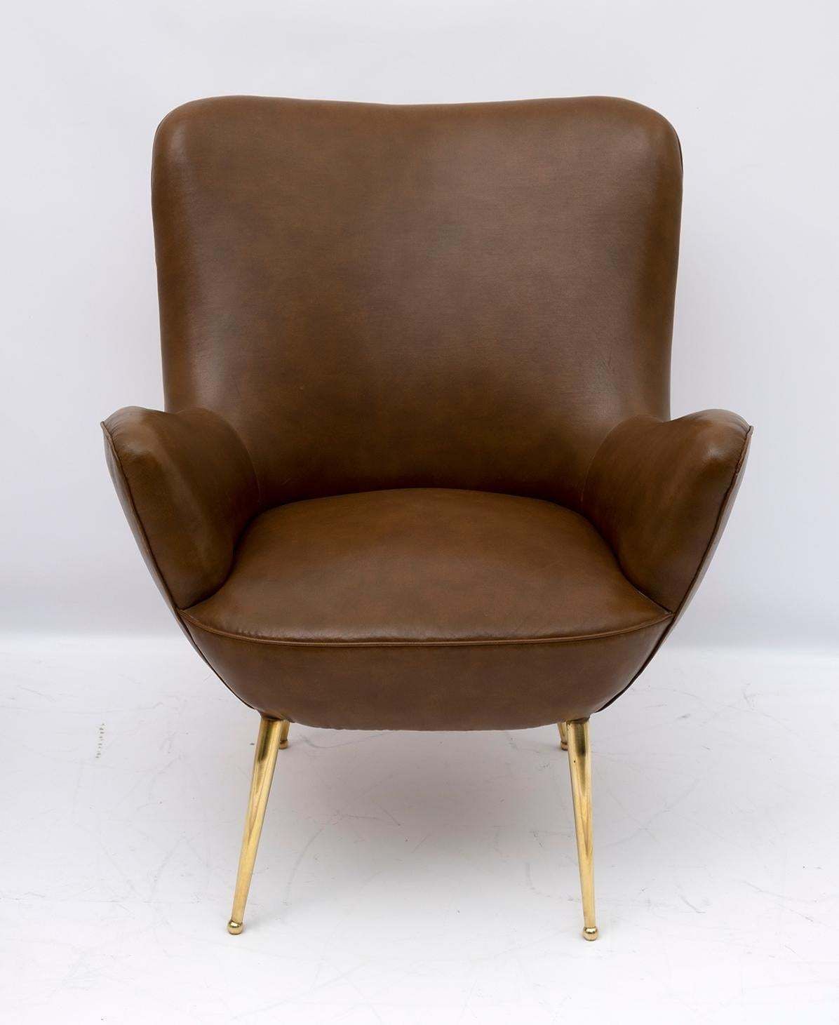 Pair Of Mid Century Modern Italian Design Armchairs, 1950s photo buy