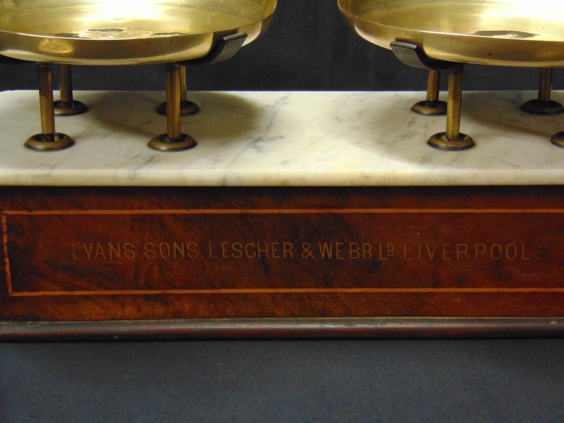 Early 20thc Shop/Pharmacy Counter Scales And Weights photo 395.0