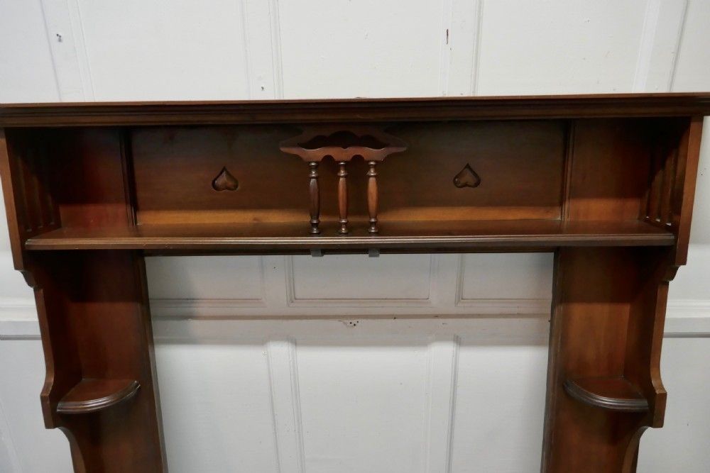1930s Art Deco Style Mahogany Fireplace photo furniture