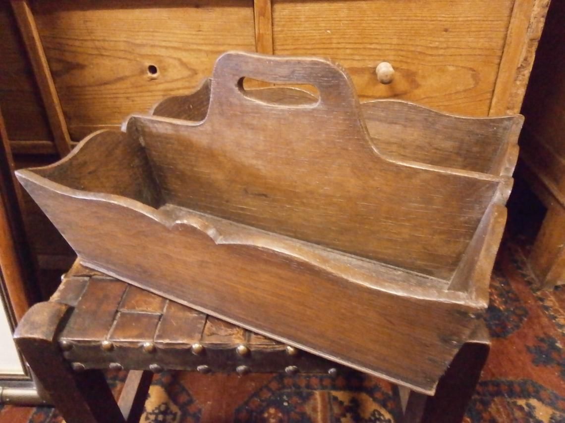 Victorian Oak Knife Box, 1800s