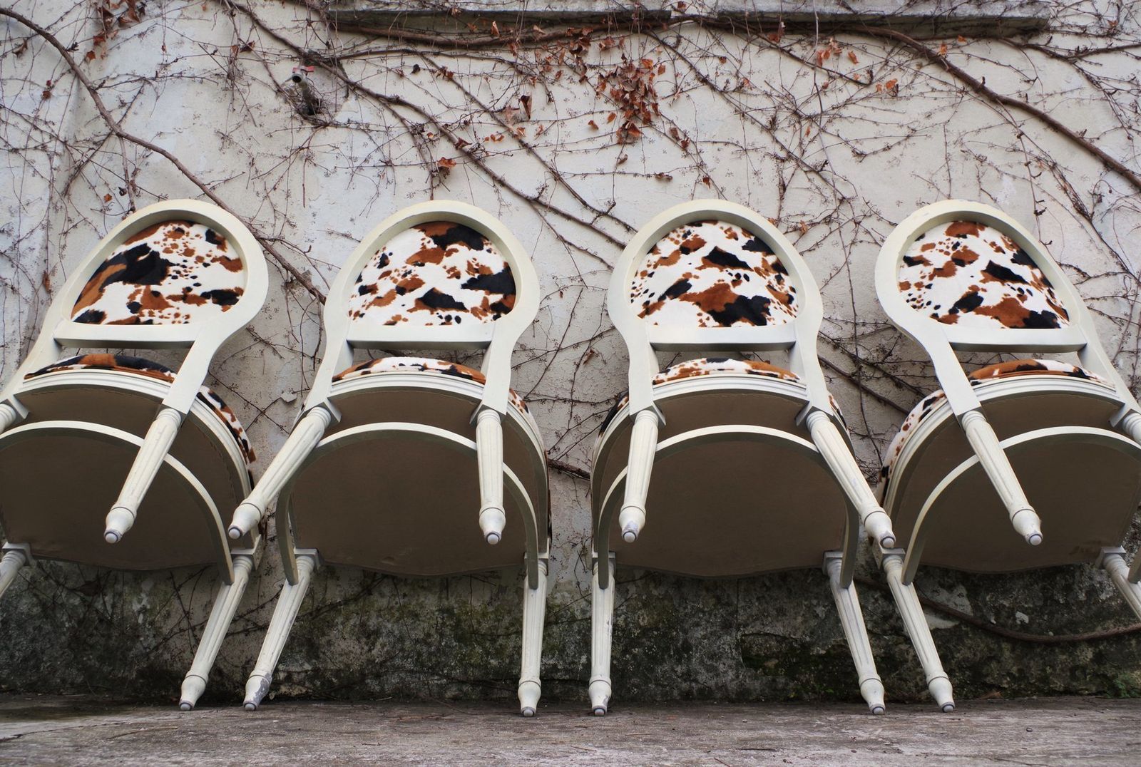 Baroque Style Wooden Dining Chairs, 1980s, Set Of 6 photo furniture