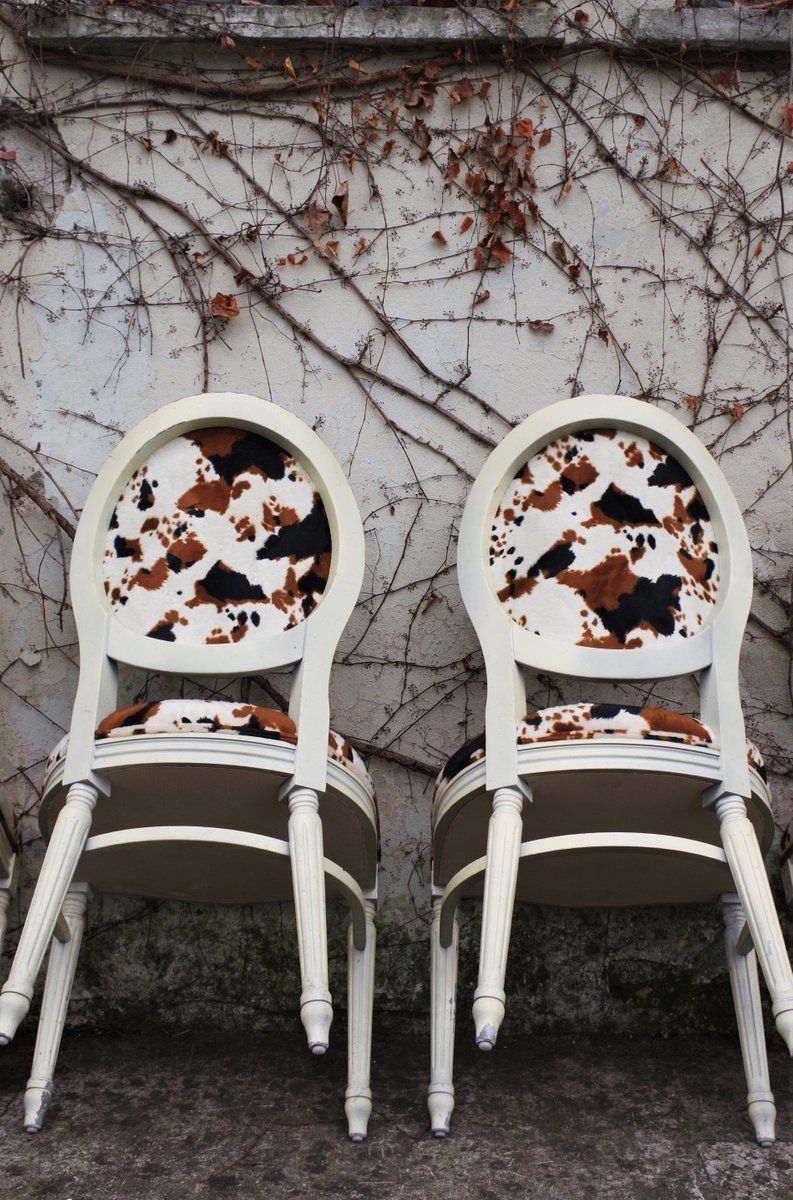 Baroque Style Wooden Dining Chairs, 1980s, Set Of 6 photo for sale
