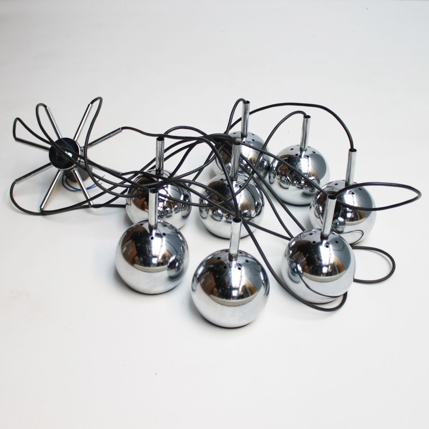 photo buy Achtlichts Caschandelaar In Chroom