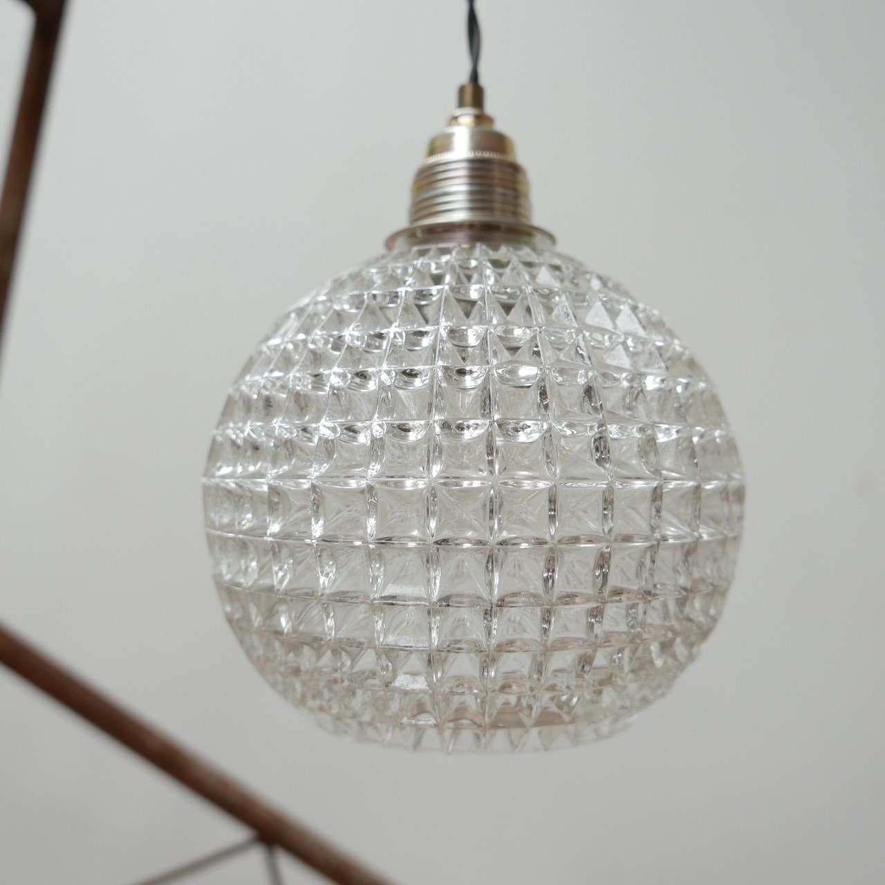 Run Of Late 20th Dutch Glass Ball Pendant Lights (15) photo vinterior
