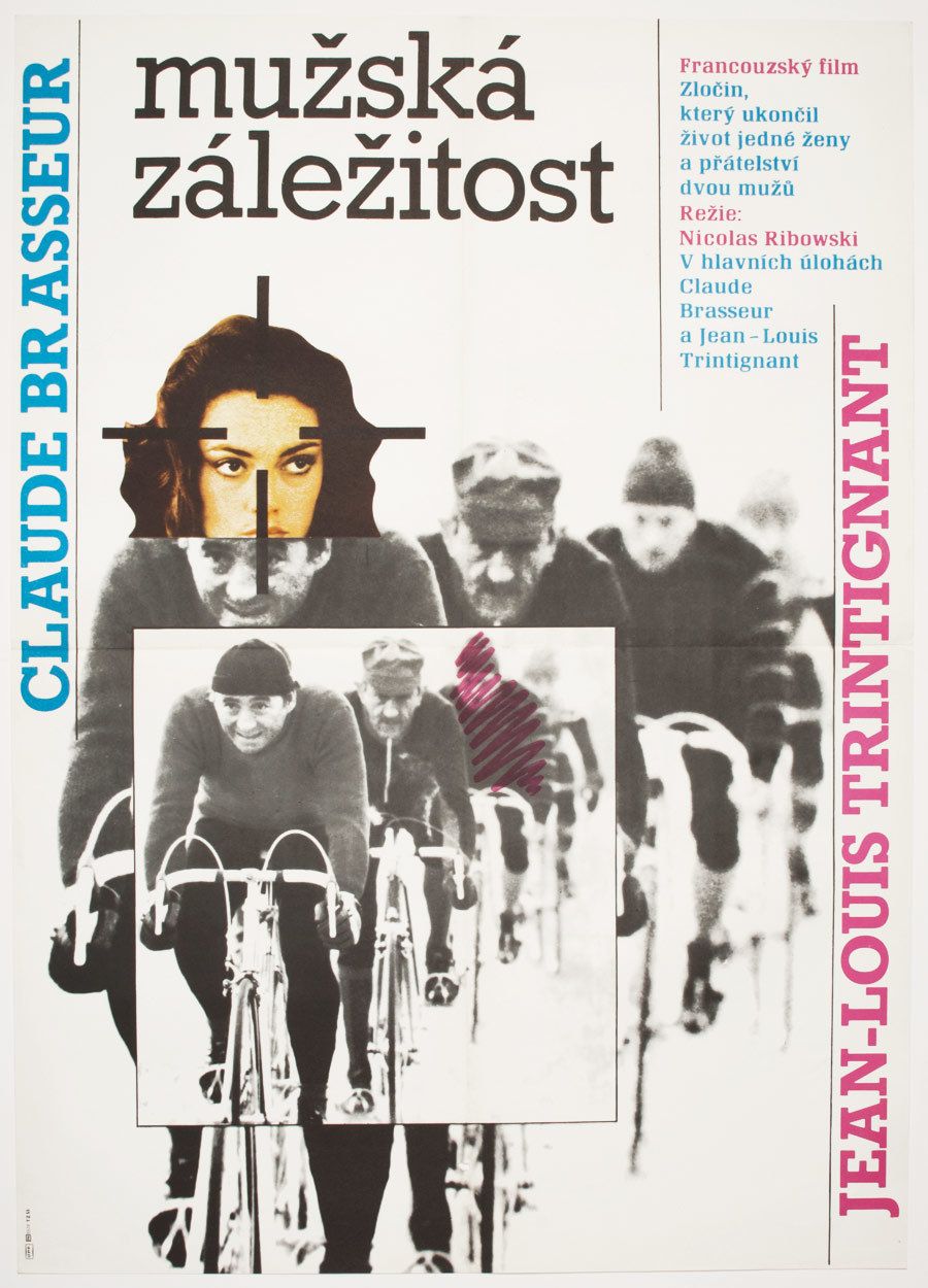 Movie Poster, Une Affaire D’hommes, Zdeněk Ziegler, 1983