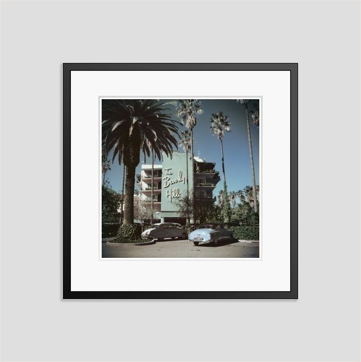 Slim Aarons 'Beverly Hills Hotel' 1957 C Type Print Framed In Black