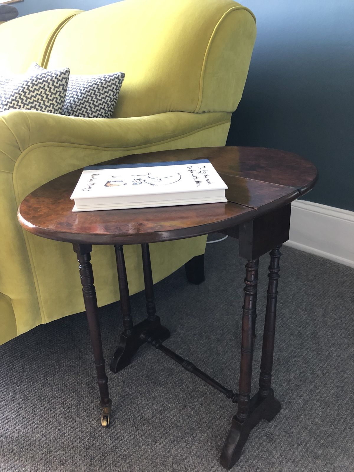 Victorian Burr Walnut Baby Sutherland Table