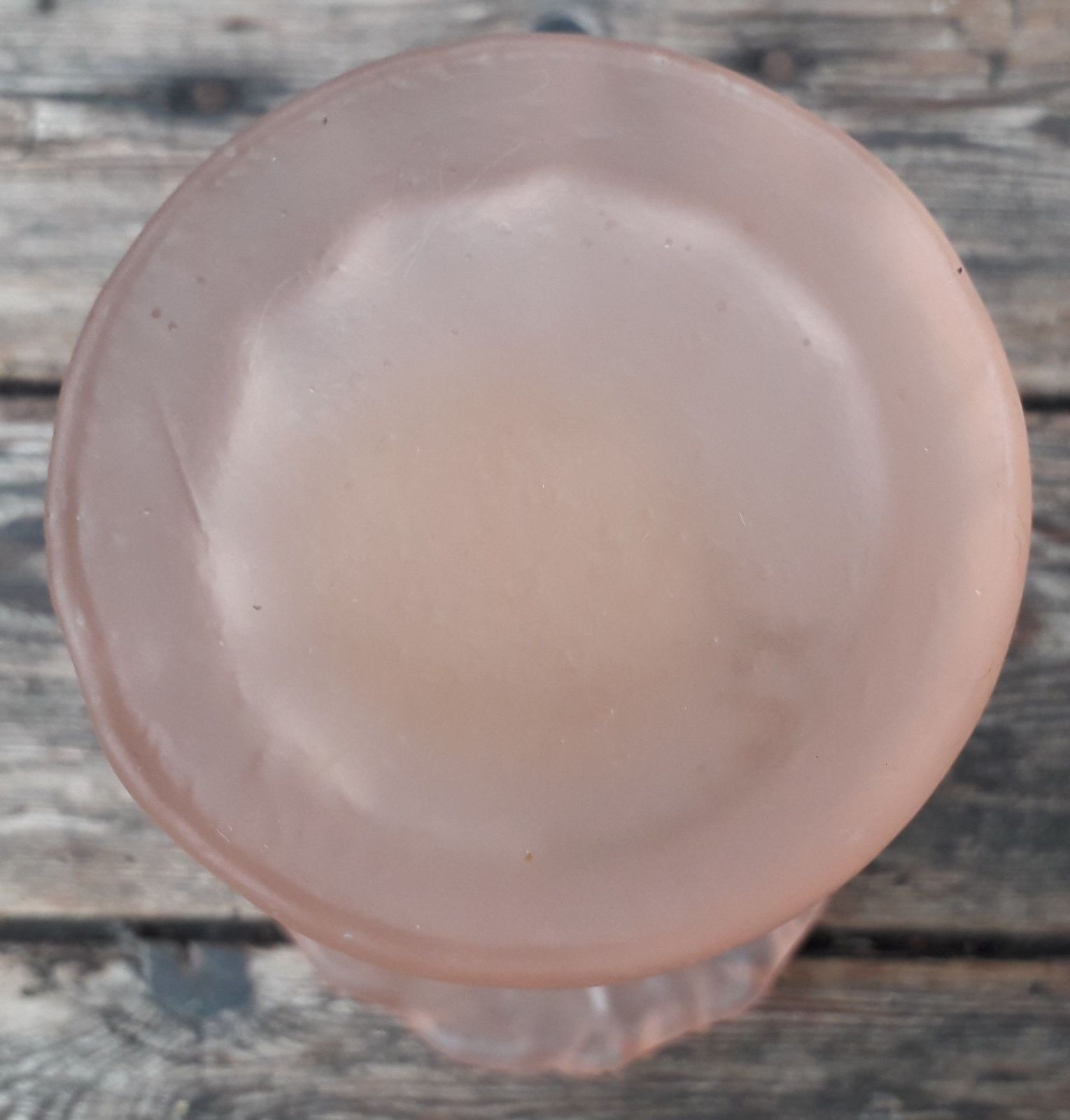 Mushroom Shaped Vase In Pink Blown Glass photo buy