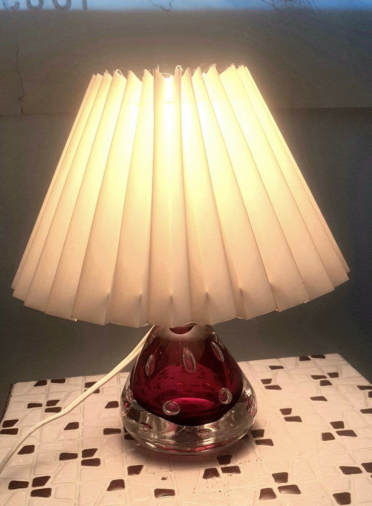 Italian Murano Glass Table Lamp By Pietro Toso For Fratelli Toso photo for sale