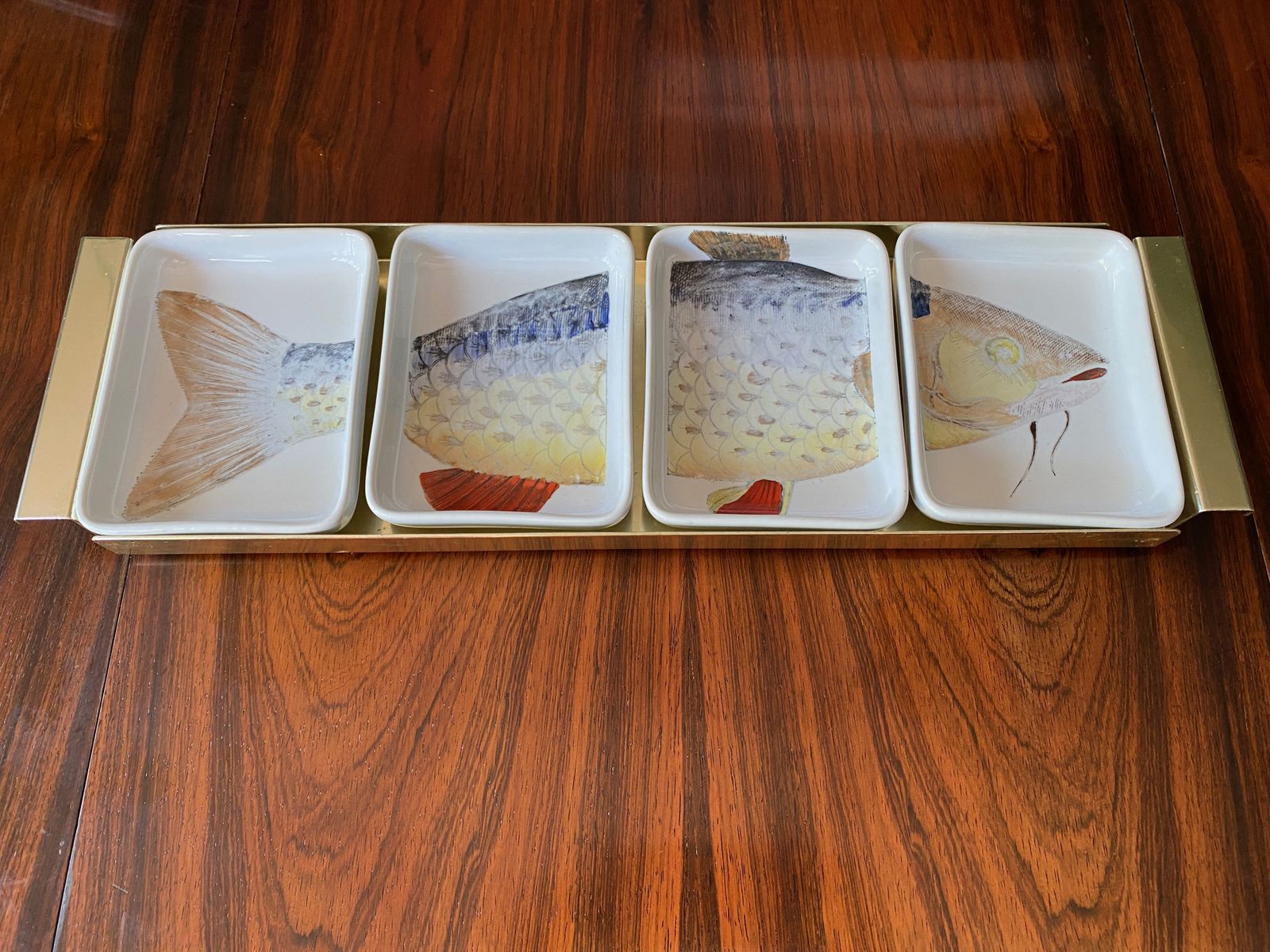 1960s Fish Pesci Appetizer Or Hors D'oeuvre Tray By Piero Fornasetti photo buy