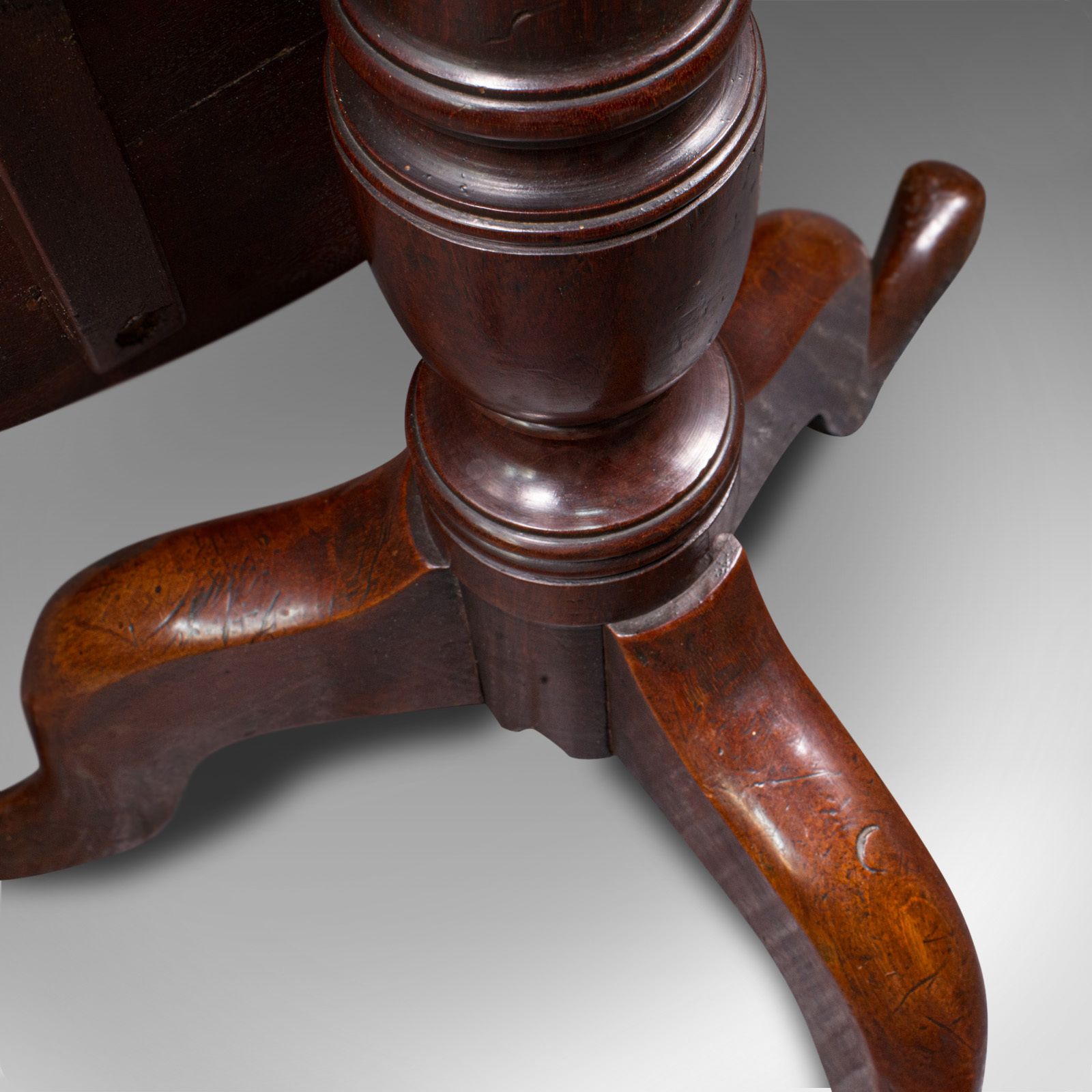 Furniture Antique Tilt Top Table, English, Mahogany, Lamp, Wine, Side, C.1770 photo