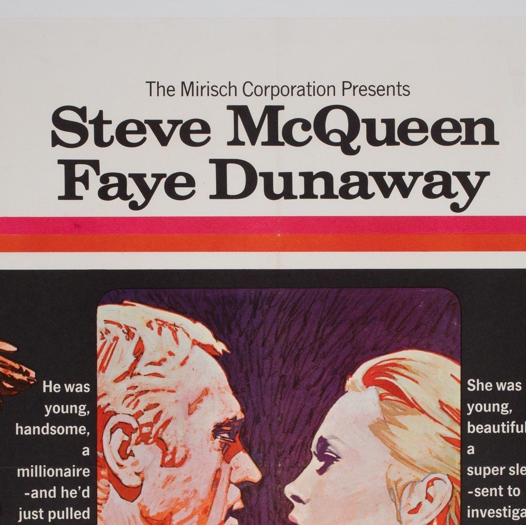 The Thomas Crown Affair 1968 Uk Quad Film Poster, Putzu photo for sale