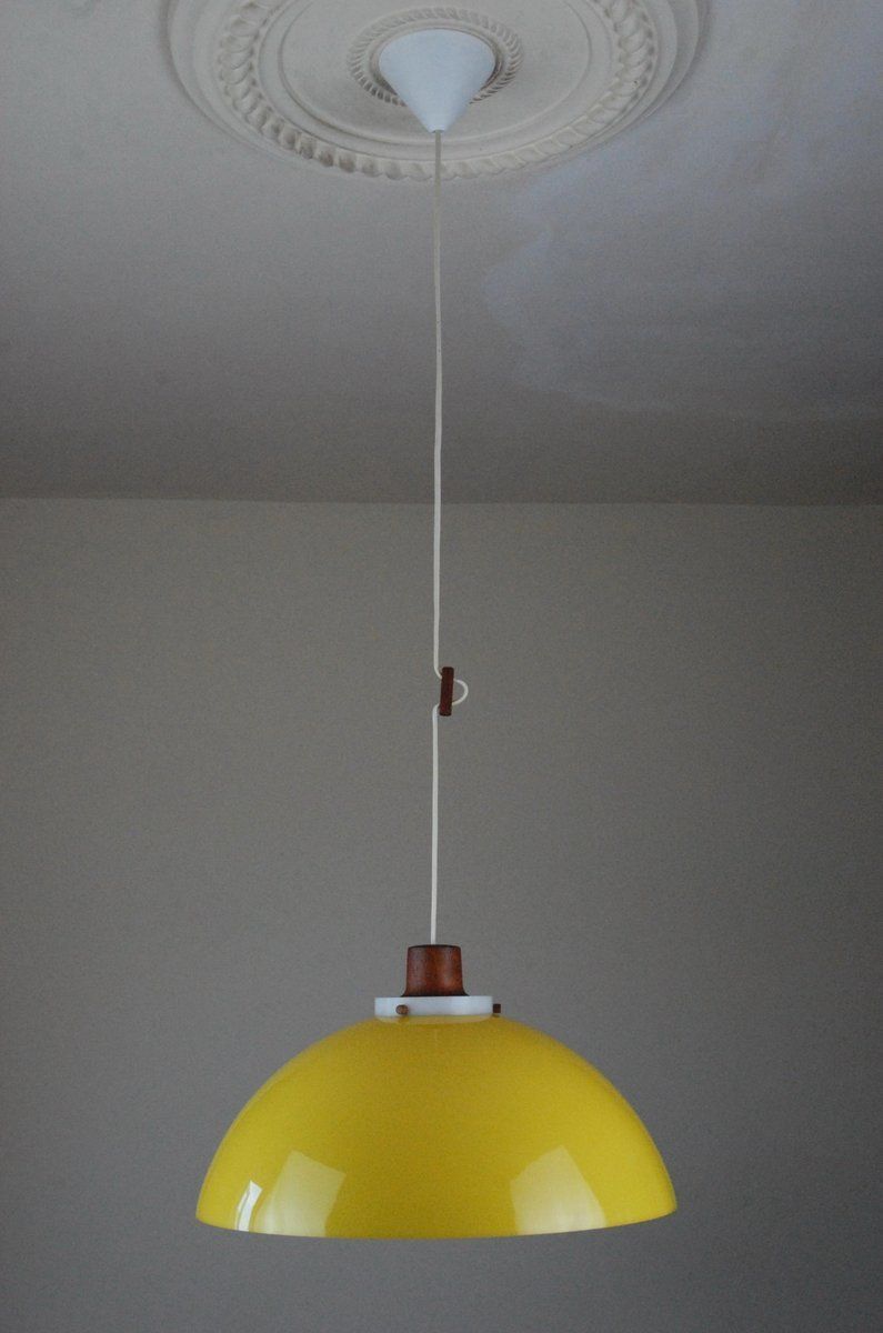 Pendant Lamp By Uno & östen Kristiansson For Luxus, Vittsjö, Sweden, 1960s photo for sale